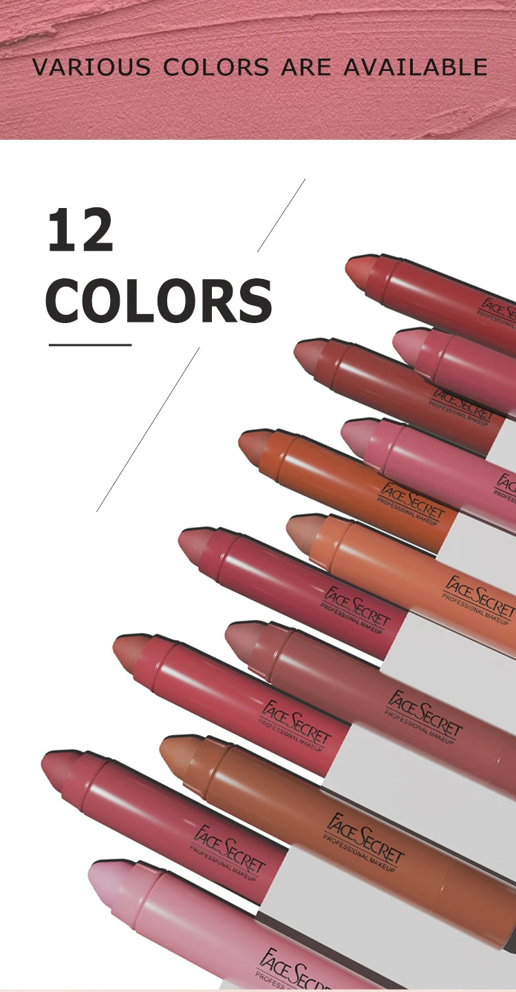 2 Colors Sexy Matte Lipstick Waterproof