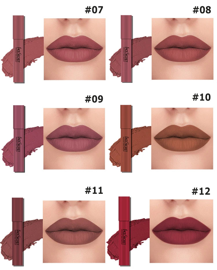 2 Colors Sexy Matte Lipstick Waterproof