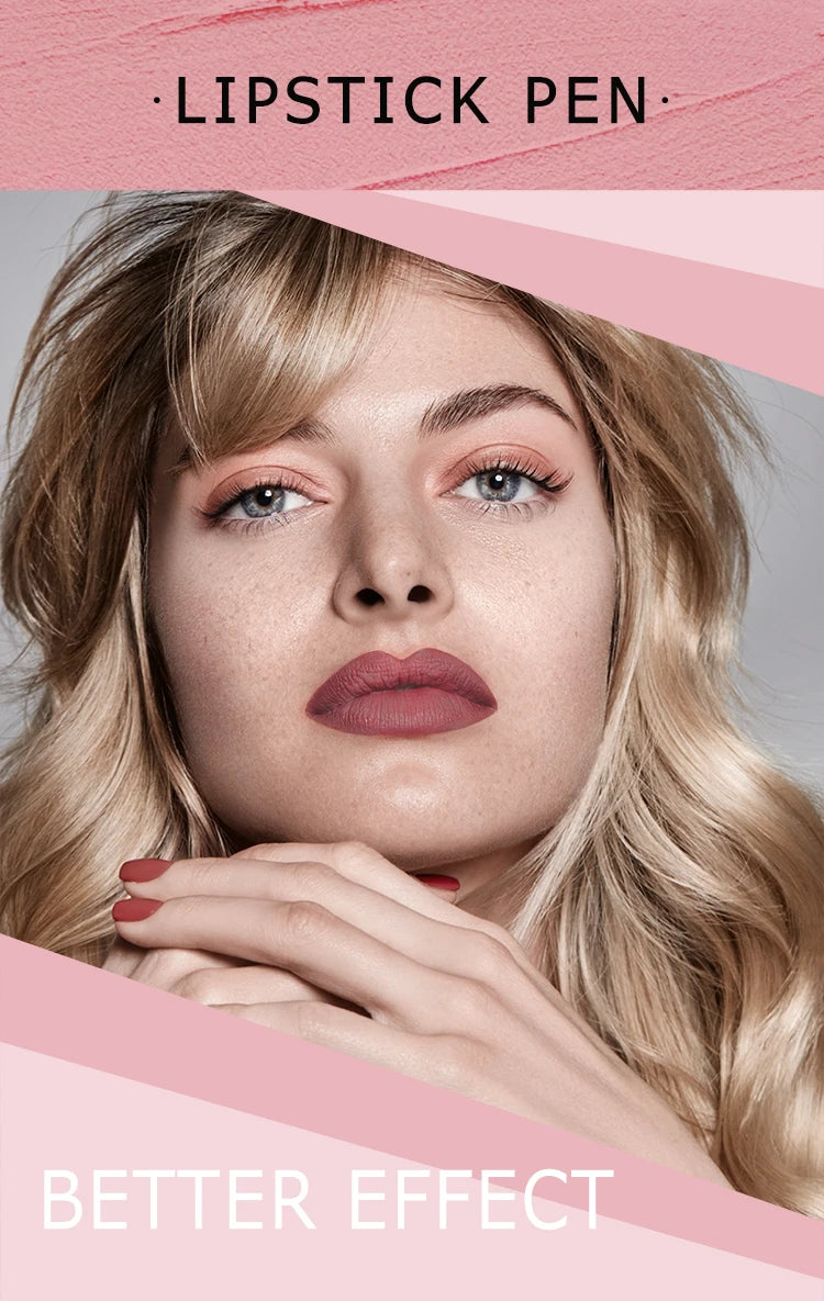2 Colors Sexy Matte Lipstick Waterproof